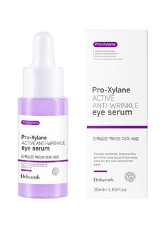 DEleventh Korean Brand Pro-Xylane Active Anti-Wrinkle Eye Serum 30ml / Anti-Aging, Reduces Puffiness, Dark Circles, & Firms Skin, Hydrating, Brightening, and Revitalizing Formula for Youthful Eyes