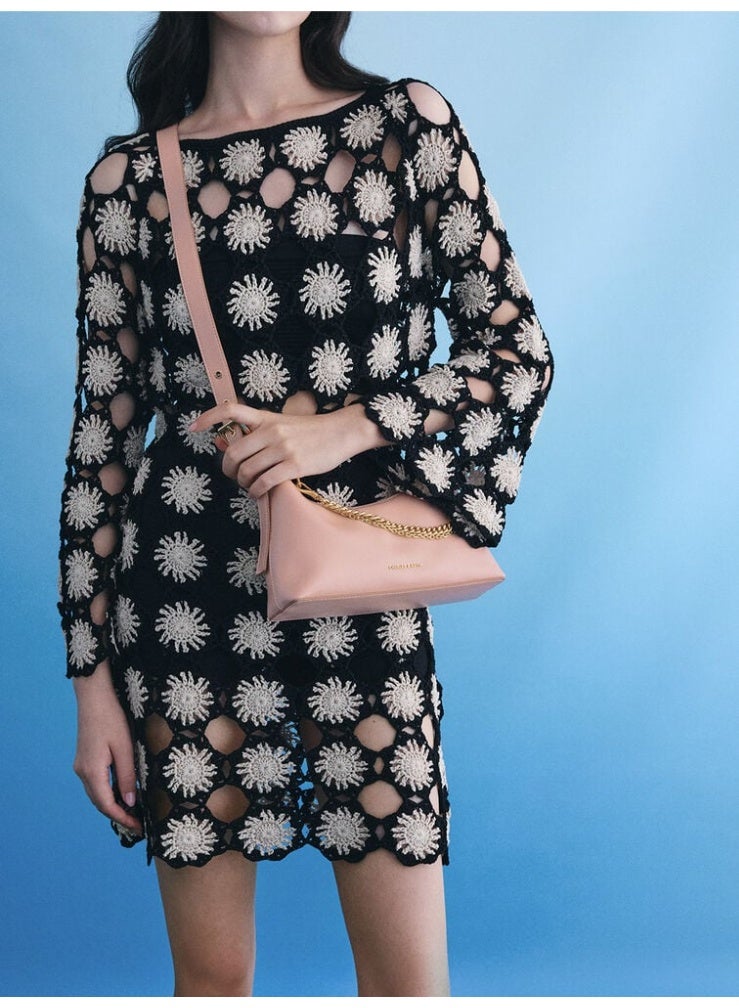 Charles & Keith Atwood Chain-Embellished Shoulder Bag - Image 4