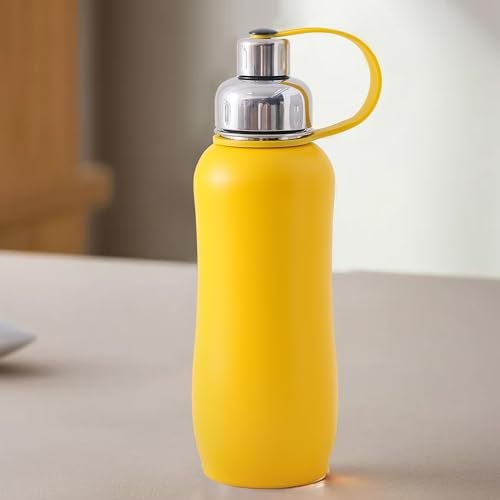 UMAI 750ml Insulated Thermosteel Bottle | Hot And Cold Water Bottle for Office, Gym, School | Leakproof | Vacuum Insulated Water Bottles | Easy Carry Flask for Kids/Adults | Yellow - Image 1