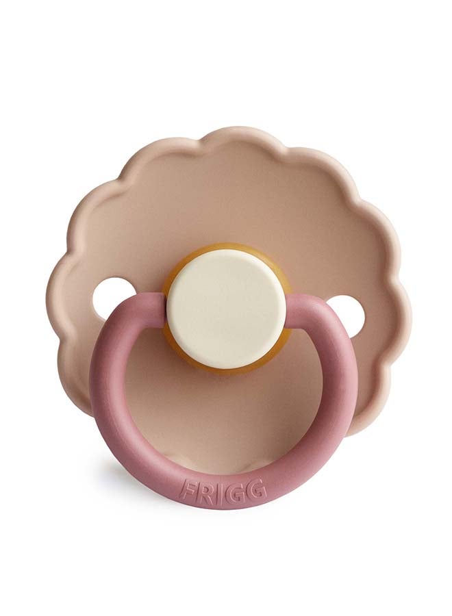 FRIGG Daisy Silicone Baby Pacifier 0-6M 1-Pack Peony - Size 1 - Image 1