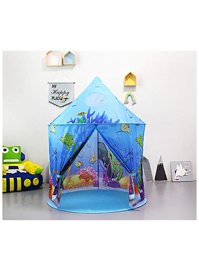 SYOSI Ocean Play Tent for Kids, Marine Undersea Animals Themed Playhouse Indoor Outdoor Games Party Children Pop Up Foldable Tent Birthday Toy for Boys Girls Baby, Ideal Gift in Holiday & Birthday - Image 5