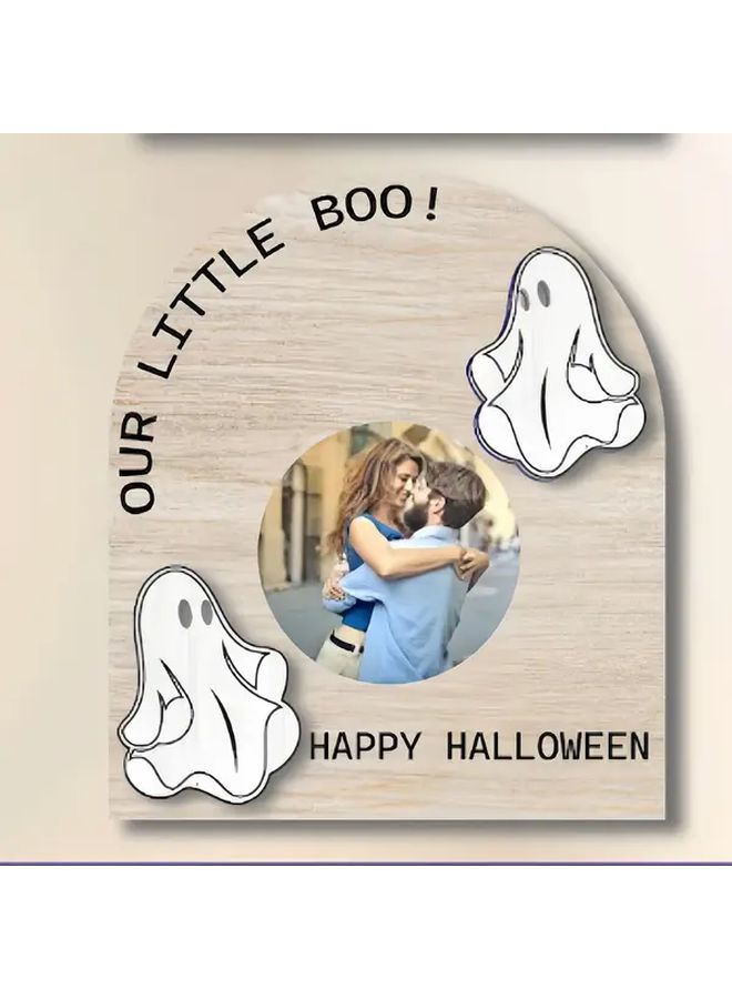 إطار زخرفي خشبي على شكل يقطينة لعرض الصور بأسلوب الهالوين - Image 4