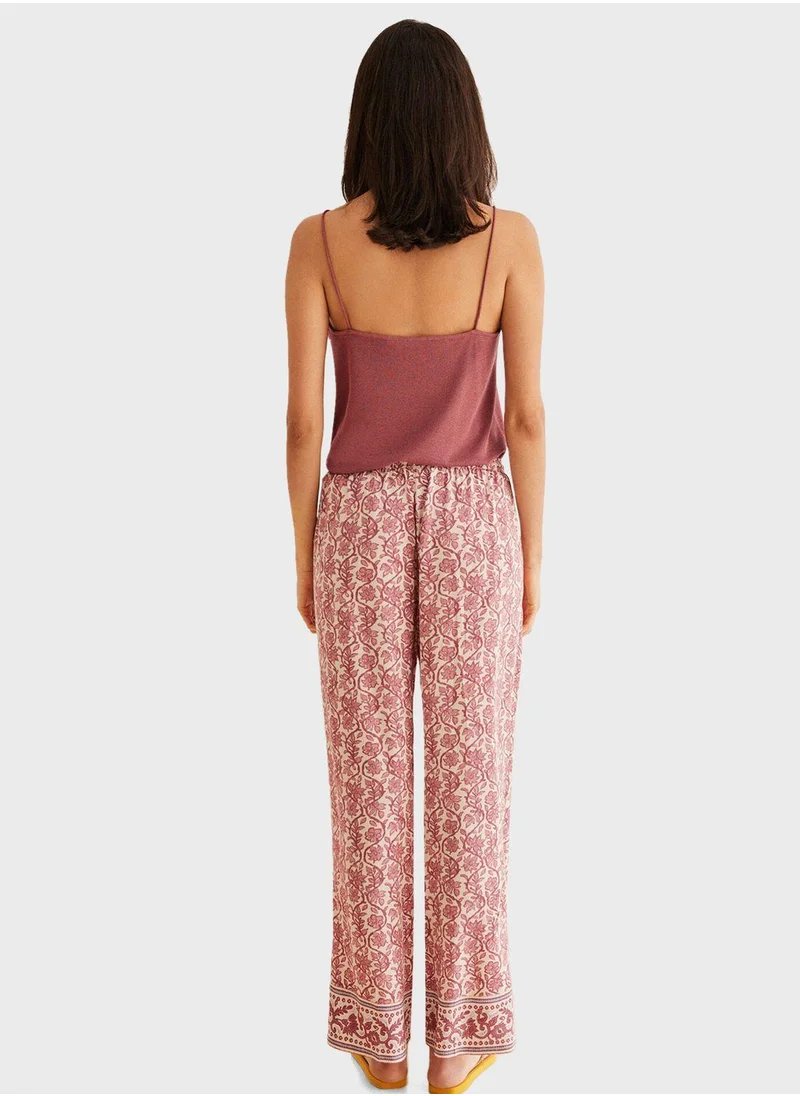 ومن سيكريت Boho Print Pyjama Pants