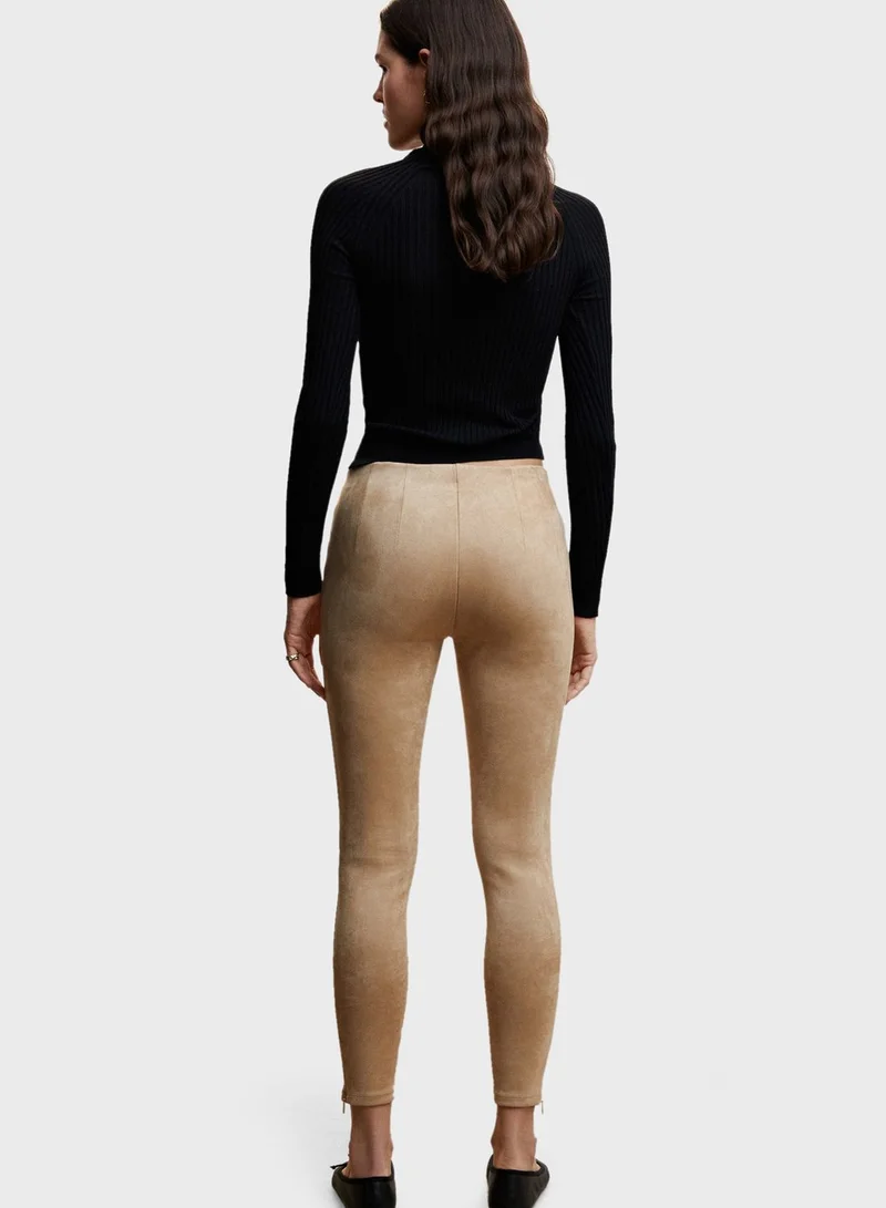MANGO High Waist Leggings