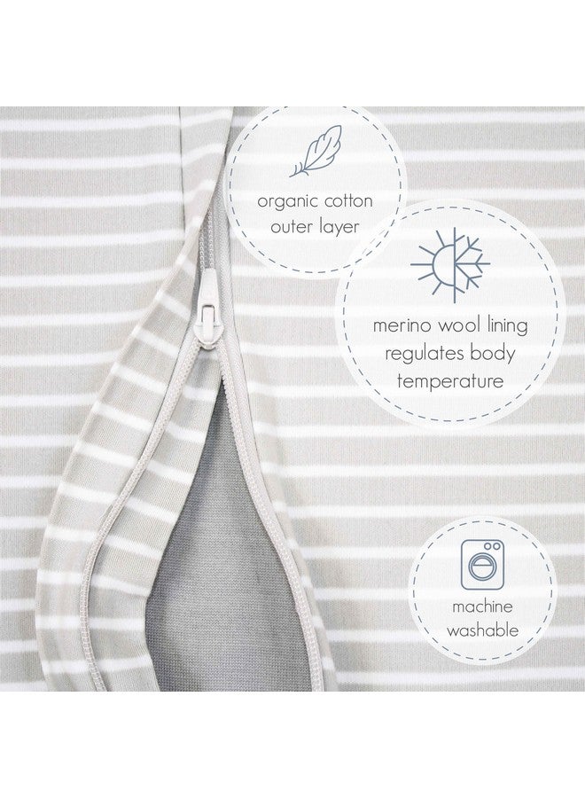 Woolino 4 Season Baby Sleep Bag with legs opening, Merino Wool and Organic Cotton, 6-18m, Butterfly - Image 4