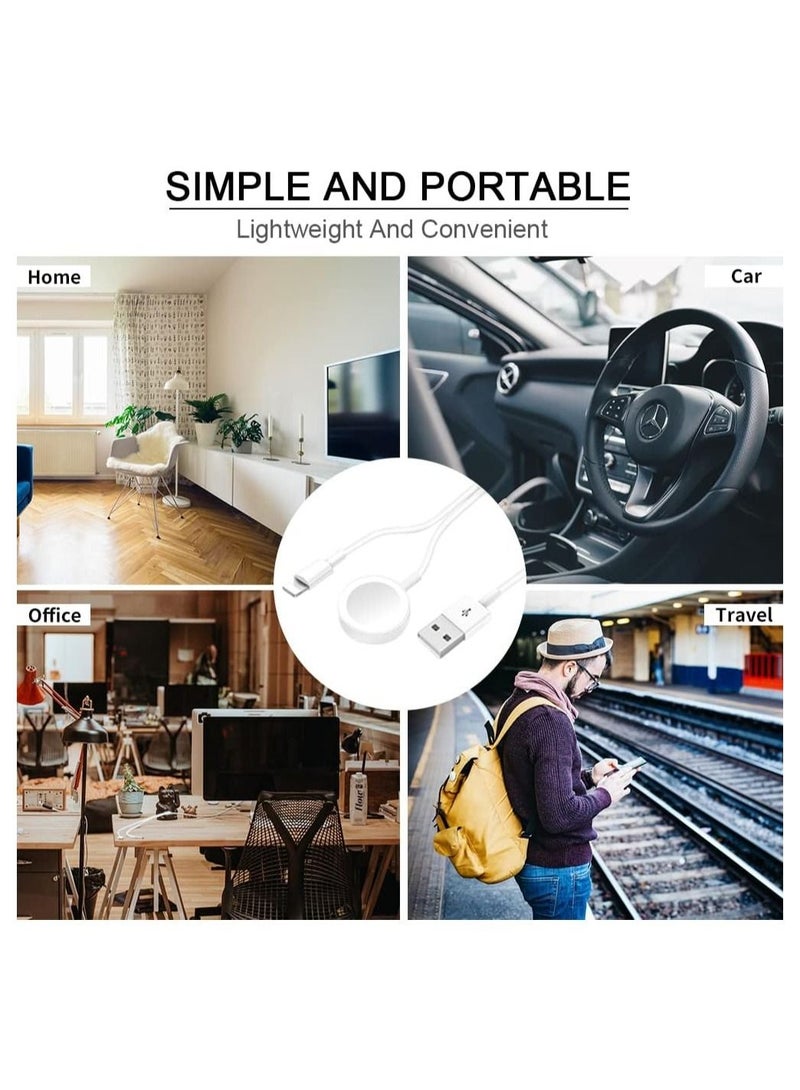 Yesido [Apple Mfi Certified] For Apple Watch Charger Magnetic Charging Cable, 2 In 1 Iphone Watch Charger Cord 4.9 Ft For Apple Watch Series Se/7/6/5/4/3/2/1 Iphone 13/12/11 Pro Max/Xs Max - Image 5