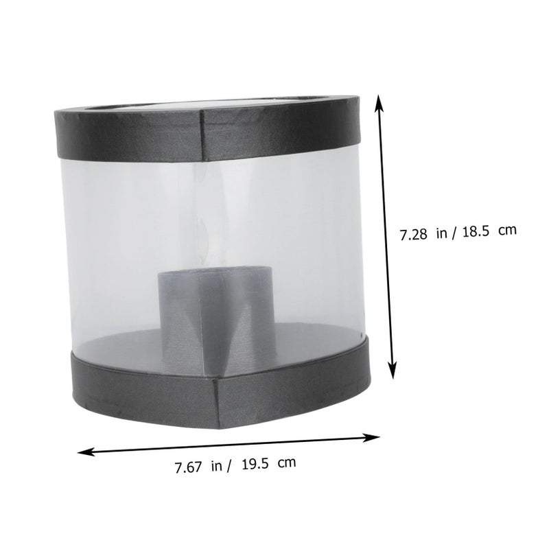 Black Heart Shaped Flower Box With Lid For Valentine Day Gift Mini Roses - Image 3