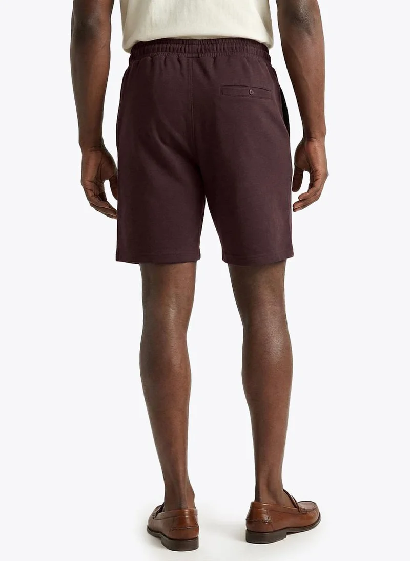 Nautica Men Regular Fit Printed Shorts for Everyday Casual Wear-Brown