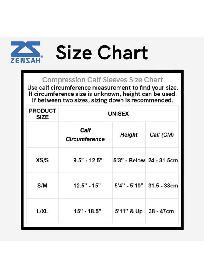 Zensah Compression Leg Sleeves-Black, X Small - Image 4