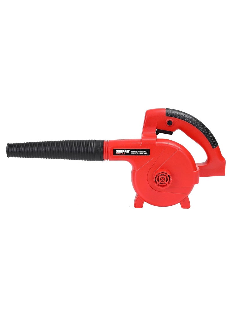 GEEPAS Geepas Electric Blower- GEB400-SA| 13000 RPM No Load Speed, Perfect For Home And Business Use| 2.8 M3/Min Airflow, Comfortable Grip| Ergonomic Design And Lightweight Body  - Image 1