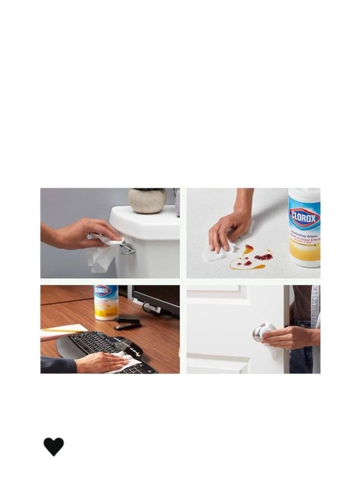 كلوركس ممناديل مبللة معقمة برائحة منعشة متعددة الاستخدامات للاسطح خالية من المبيضات 3  عبوات 35  منديل x   ٣ = ١٠٥  منديل x  ٢١٩  جارام = ٦٥٧  جرام - Image 4