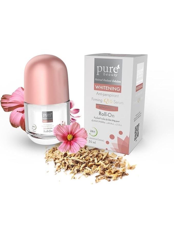 Pure Beauty Whitening Anti-perspirant Firming Q10 Sensation Serum Roll on-50gm