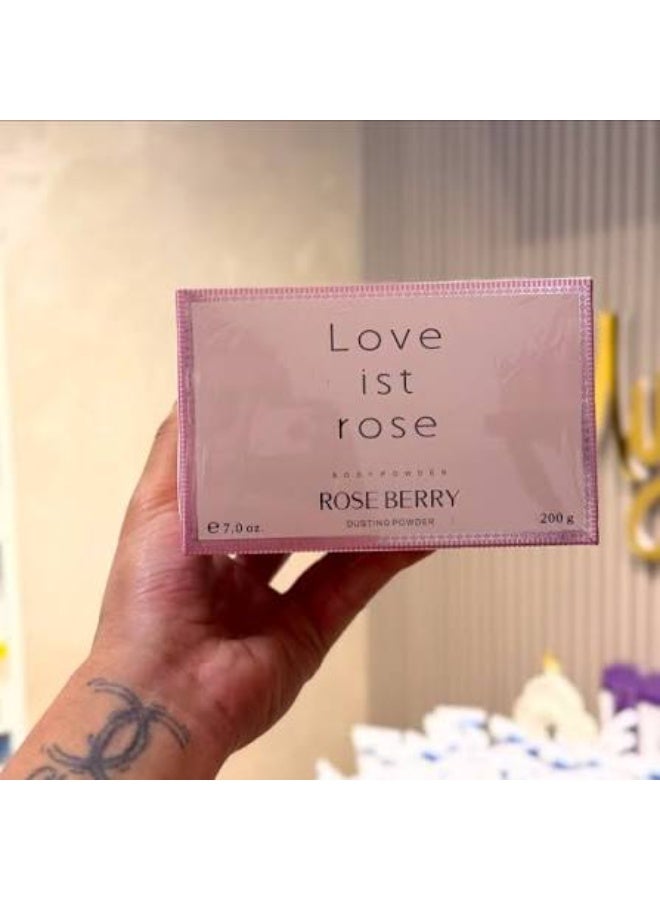Rose Berry Love Is Rose Body Dusting Powder 200g, Long-Lasting Fragrance, Silky Smooth Texture, Perfumed Body Powder for Soft & Fresh Skin - Image 2