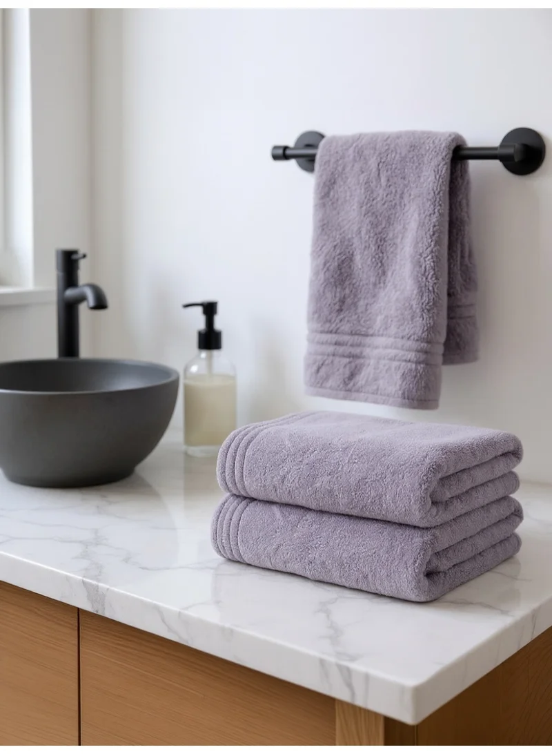 Donetella Hand Towel (2 Pack , 50 X 90 cm) - Microfiber 330 GSM - Ultra Soft & Highly Absorbent Quick Dry , Lightweight Solid Hand Towel for Bathroom, Gym, Spa & Travel.