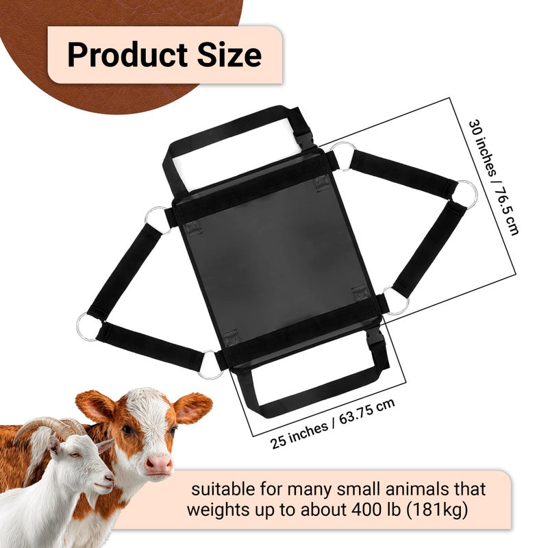 BRINGERPET Goat Sling for Weighing 30"x25", Up to 400 LB Assist Weight Scale for Baby Calf, Lamb, Alpaca, Pig, Dog (Large) - Image 2