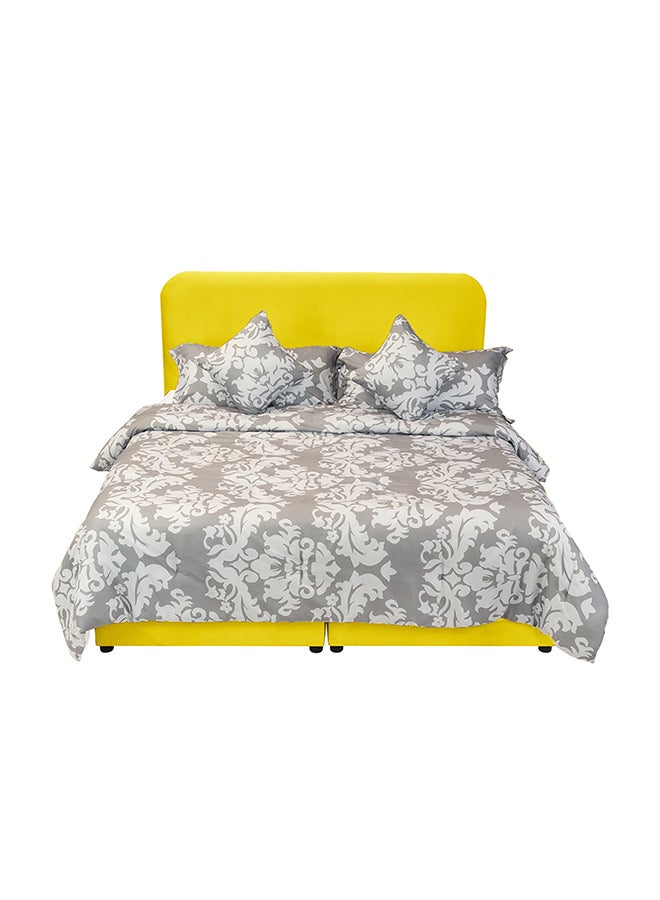 In-House Bundle of Lamar Velvet Bed with Multi Layer Mattress Brime  - Image 4