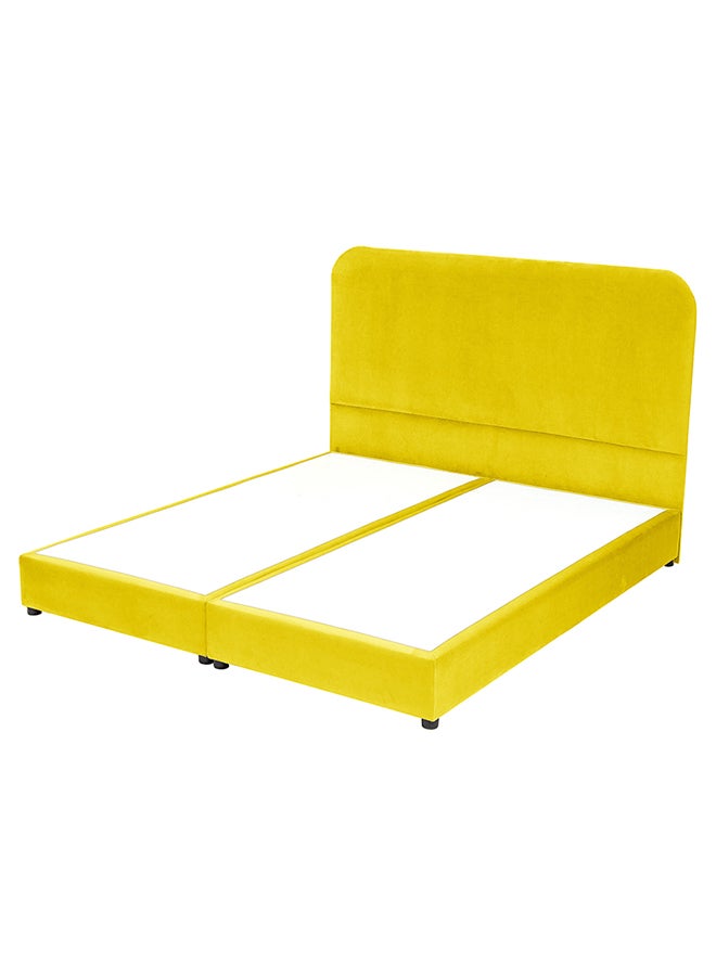 In-House Bundle of Lamar Velvet Bed with Multi Layer Mattress Brime  - Image 1