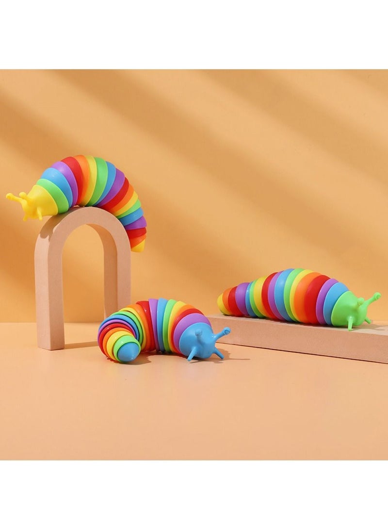 Children Fidget Slug Toy, Decompression Give Vent To Caterpillar