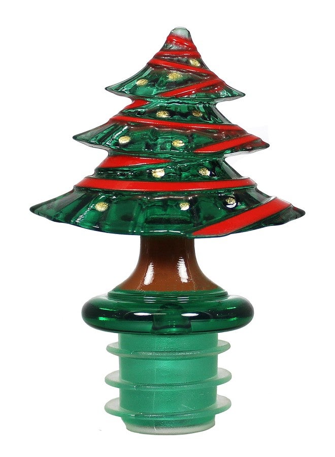 Prodyne Set of 3 Christmas Holiday Acrylic Bottle Stoppers with Stand, Santa Claus, Christmas Tree, Snowman - Image 5