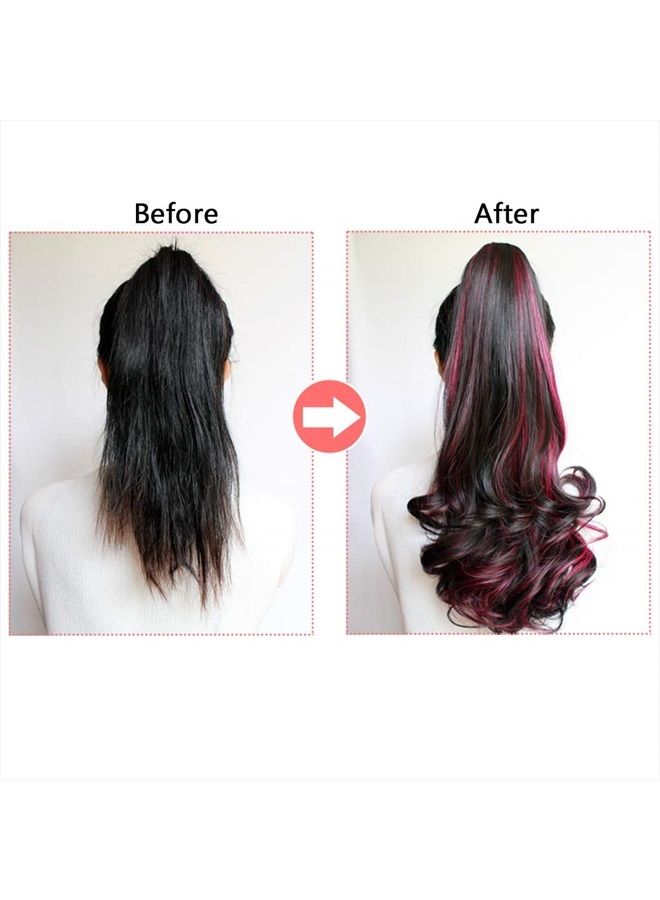 SOTOGO 30 Pieces Clip in Hair Extensions Colorful Curly Hair Extensions Hair Streak Party Highlights Hairpieces for Women Girls(30 Colors, 22 Inches) - Image 3