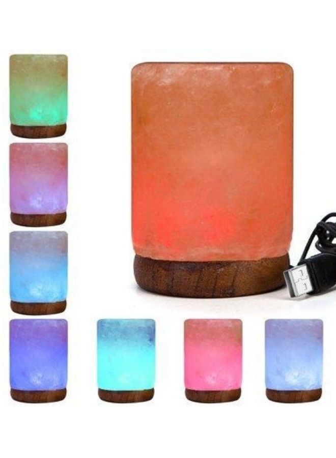 Organic Secrets Himalayan Pink Salt USB Lamp by Organic Secrets - Cylinder
