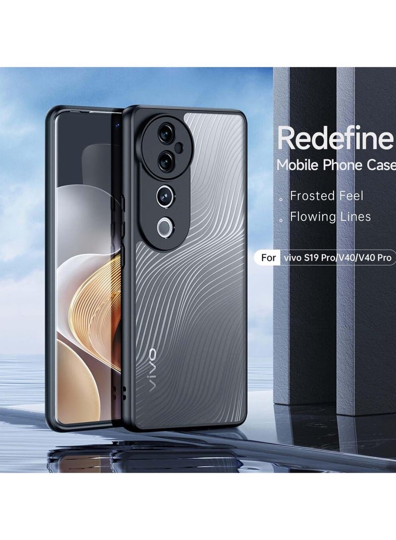 general Vivo S19 Pro/V40/V40 Pro Back Cover, 【Slim Fit】 【Anti-fingerprint】 【Matte Texture】 Vivo S19 Pro/V40/V40 Pro-Black Case - Image 2