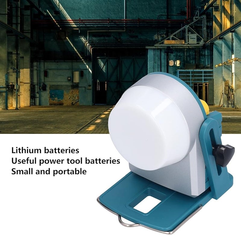 Blue Gray 18W Emergency LED Work Light 1600 Lumens Portable Lithium Battery Car Repair Workshop - Image 4