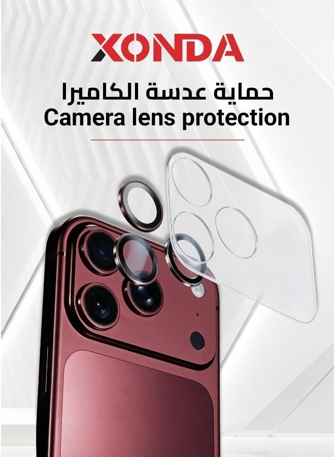 Xonda 4IN1 Iphone 18 Pro Privacy ( Case , Screen Protector , Camera Lens , Matt Camera Back side protector ) - Image 2