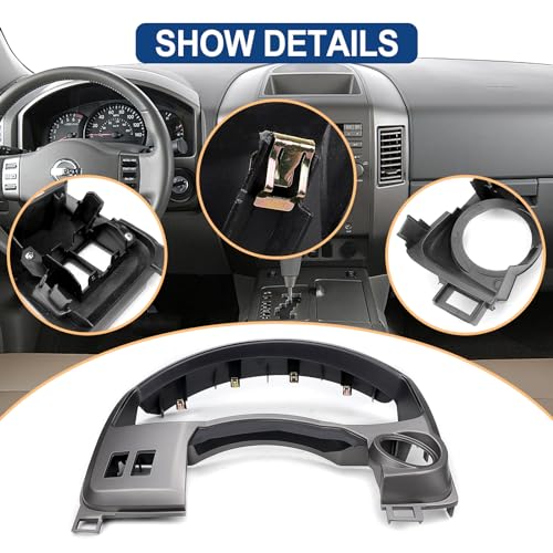 FEXON Instrument Cluster Dash Panel Gauge Cover Bezel Trim Compatible with Nissan Titan, Armada 2004 2005 2006 Replace 68240-7S000 - Image 2