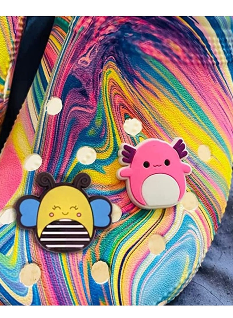 KASTWAVE سحر الكروكس، 28 قطعة زينة أحذية حيوانات، ملحقات كروكس، سحر أحذية من بي في سي لأحذية الكروكس، أساور هدايا حفلات للكبار والفتيات والنساء والأطفال - Image 2