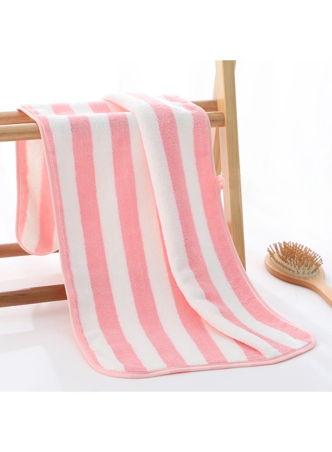 Highly absorbent, quick-drying, eco-friendly woven microfiber towel with a striped design - Image 2