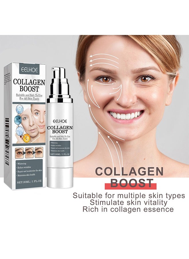 EELHOE - Collagen Anti-Wrinkle Cream, 30ml Anti Wrinkle Serum, Lightens Fine Lines, Firming and Moisturizes Skin Repair Cream - Image 1
