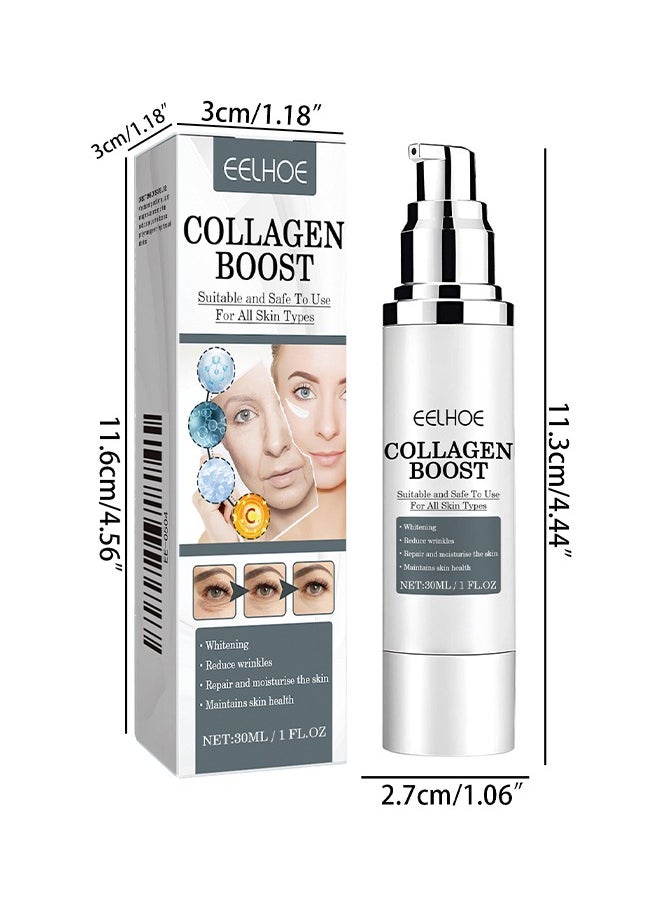 EELHOE - Collagen Anti-Wrinkle Cream, 30ml Anti Wrinkle Serum, Lightens Fine Lines, Firming and Moisturizes Skin Repair Cream - Image 1
