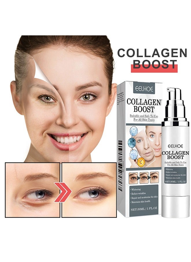 EELHOE - Collagen Anti-Wrinkle Cream, 30ml Anti Wrinkle Serum, Lightens Fine Lines, Firming and Moisturizes Skin Repair Cream - Image 1