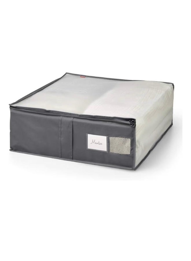 Rayen Blanket Cover 55×65×20 cm – Durable Polyester Storage Bag for Blankets and Clothes with Transparent Window & Zipper Closure – Dark Color. - Image 5