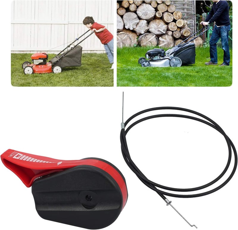 Swess 65" Lawn Mower Throttle Cable Universal Kit with Control Switch Lever Handle for Lawnmowers Cable Repair Kit - Image 4