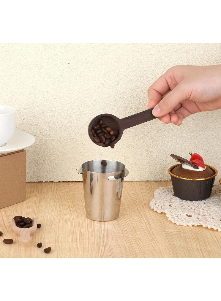 58mm Stainless Steel Coffee Measuring Cup, Compatible with All 58mm Hong Kong Style Coffee Machines. Includes coffee powder cup, coffee powder feeder, and coffee machine accessories. - Image 5