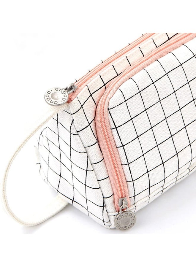 ECVV® Large Capacity Pencil Pen Case, Cute Pencil Pouch Cases Organizer with Easy Grip Handle, Pouch Pen Box Bag for Teen Girls Student Kids Gifts - Image 4