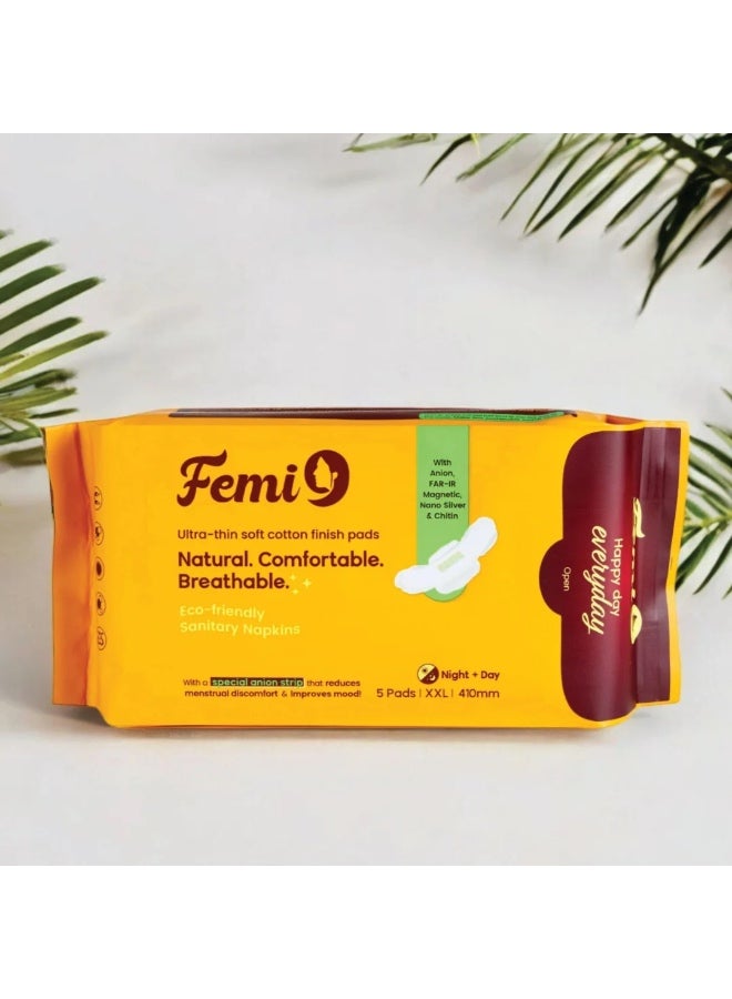 Femi9 UAE Femi9 Ultra-Thin Pads (410mm-XXL) |(5 Pads/Pack) - Image 1