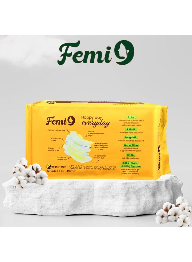 Femi9 UAE Femi9 Ultra-Thin Pads (410mm-XXL) |(5 Pads/Pack) - Image 4