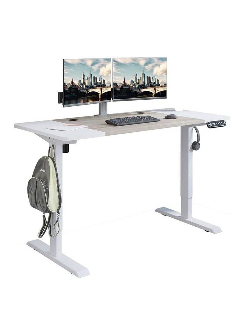 Cool Baby Style - Electric Standing Desk Height Adjustable Electric Standing Desk 55 x 24 Inch Ergonomic Patch Panel Desk For Home Office - Image 1