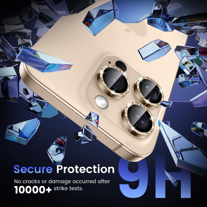 Tensea for iPhone 16 Pro/iPhone 16 Pro Max Camera Lens Protector, 9H Tempered Glass Camera Cover Screen Protector, Metal Individual Ring for iPhone 16 Pro Max 6.9inch iPhone 16Pro 6.3inch 2024 - Image 5