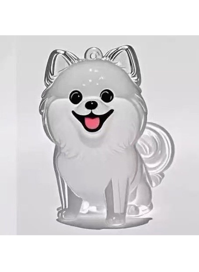 Valshar 5 Dog Hair Keepsakes - Clear Dog Key chain, Puppy Shape Hair Storage Bottle, Sentimental Companion Gift for Pet Lovers - Image 3
