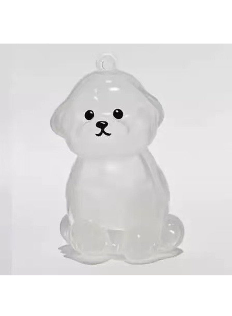 Valshar 5 Dog Hair Keepsakes - Clear Dog Key chain, Puppy Shape Hair Storage Bottle, Sentimental Companion Gift for Pet Lovers - Image 2