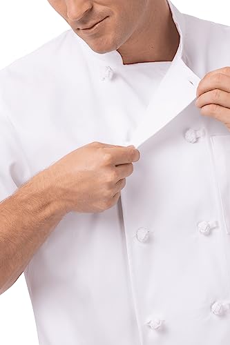 Chef Works معطف الطهاة للرجال من شيف ووركس، أبيض، متوسط - Image 3