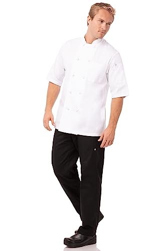 Chef Works معطف الطهاة للرجال من شيف ووركس، أبيض، متوسط - Image 4