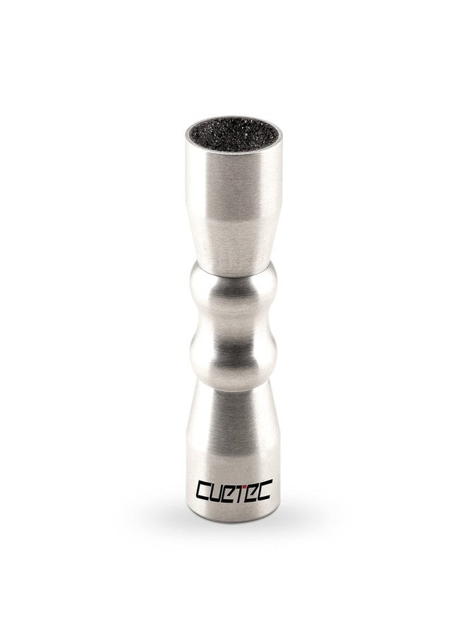 Cuetec 3-in-1 Bowtie Cue Tip Tool with Scuffer, Shaper, Pool Aerator, Silver- Portable Aluminum Snooker Tip - Premium Billiard and Pool Accessories - Image 1