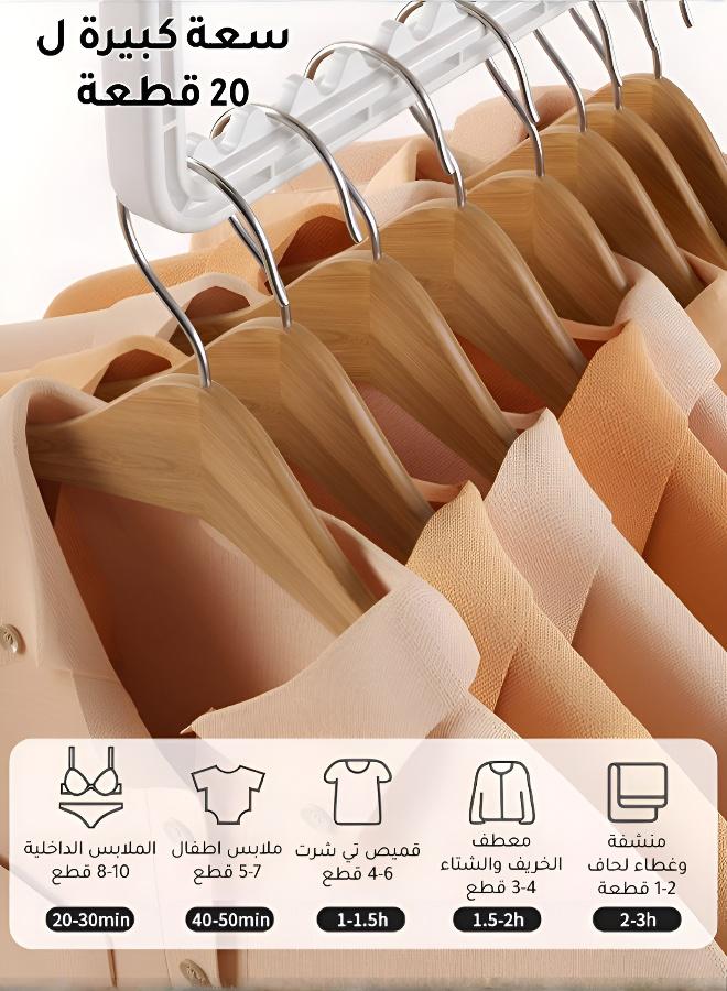 مجفف ملابس ذكي قابل للطي مع تعقيم - تجفيف سريع وفعال للمنزل، الهواء الطلق والسكن الجامعي - Image 3