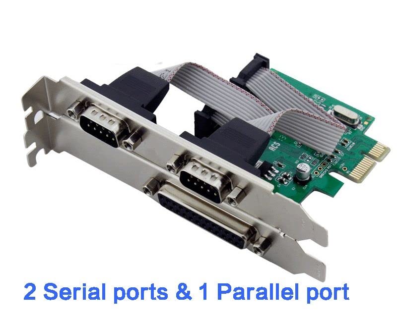 PCI-e 2 Serial 1 Parallel I/O Card PCI Express to RS232 com Port + Printer LPT - Image 2