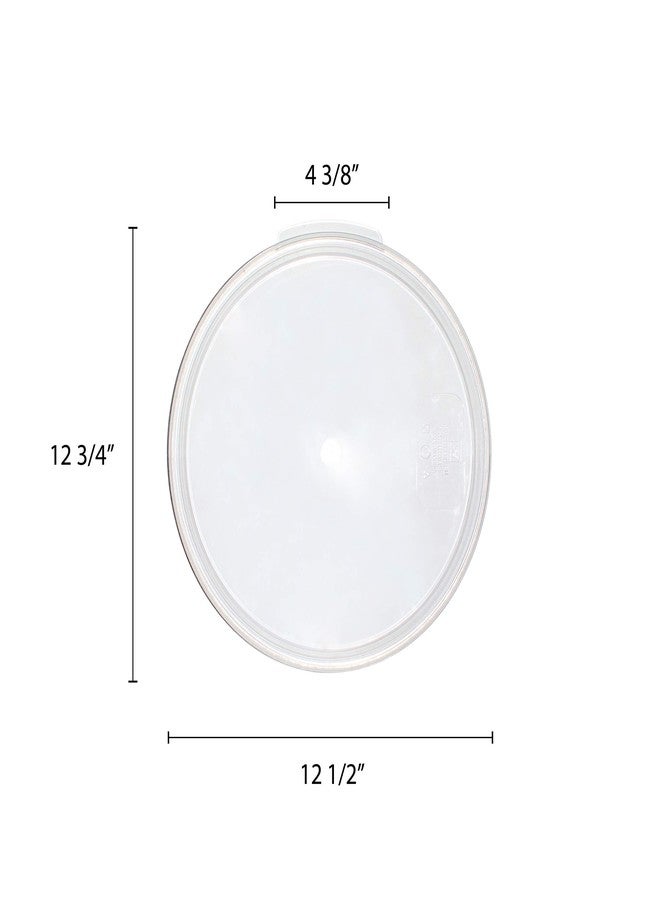 Thunder Group Polycarbonate Round Cover for Food Storage, 12-Quart/18-Quart/22-Quart - Image 2